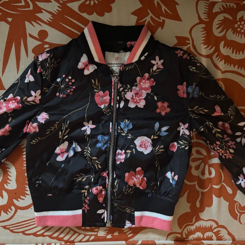 Urban Republic Floral Zip-Up Jacket